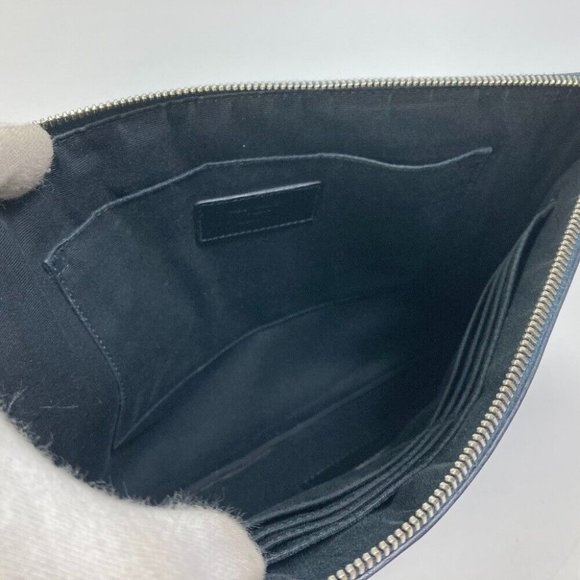 SAINT LAURENT PARIS 397294 Pouch Classic Saint Laurent Mini Zip Clutch - Picture 9 of 10